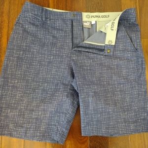 Puma golf shorts 38w blue